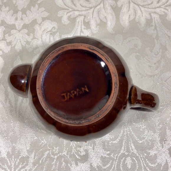 Vintage 1940’s Ceramic Brown Moriage Gold Gilt Teapot - Japan - Picture 8 of 8